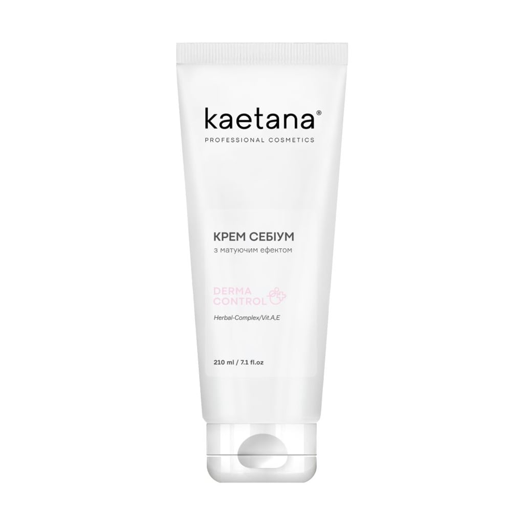 Крем для обличчя Kaetana Derma Control Себіум, з матуючим ефектом, 210 мл